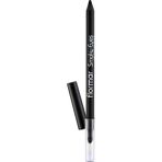 TeknoKapsül Smoky Eyes Doğal Gölge Veren Sünger Aplikatörlü Suya Dayanıklı Kajal Göz Kalemi No. 001 - Carbon Black - 8690604138128 - Option-1