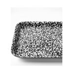 TeknoKapsül Sunumluk Mini Tepsi 20X28 cm Siyah-Beyaz Melamin Laminat - Kestane Akaju - Option-1