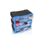 TeknoKapsül Super Bag Mono Blok Çekmece Seti 20'li Organizer Seti Monoblok Çekmece Vida Dübel Kutusu Takı Kutusu ASR6006 - 001-Renkli - Option-1