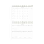 TeknoKapsül Süresiz Haftalık Spiralli Masaüstü Planlayıcı 24X34 cm - Desk Bordo