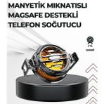 TeknoKapsül Telefon Soğutucu | LED Işık Efektli | Power Aparatlı | Sessiz Taşınabilir Model