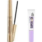 TeknoKapsül Telescopic Maskara - Siyah & Super Brow Glue Kaş Sabitleyici Maskara - Şeffaf