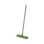 TeknoKapsül Teleskopik Saplı, Mikrofiber Bezli Mop - 140 cm Uzunluktaki Teleskobik Sapi ve 360 Derece Dönebilen Uzayıp Kıslan Sap, Istediğin Bezi Tak Kullan Yedek Bezli Döner Saplı Mandallı Mop (Yeşil) - Option-1 - 001-Renkli
