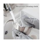 TeknoKapsül Telli Bulaşık Bezi, Tencere Tava Ovma Bezi Tel Bez, Çizilmez Tel Bulaşık Teli 3 Adet - 000-Siyah