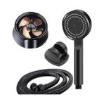 TeknoKapsül Turbo Pervaneli 5 Fonksiyonlu Duş Başlığı Duş Hortumu 150 cm Mafsal Set