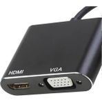 TeknoKapsül USB 3.0 To HDMI VGA 1080P Monitör Genişletici Çevirici Dönüştürücü Adaptör
