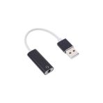 TeknoKapsül USB Den Mikrofonlu Kulaklık Çevirici (Usb To 3.5 Mm) Uyumlu Bilgisayar Ses Kartı Kablos