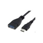 TeknoKapsül Uzun Type-C Otg 1 Metre Typec Otg 1 Metre Type C Erkek USB Dişi Kablo - 0 - Siyah