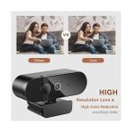 TeknoKapsül Webcam 4K Konferans Kamera Gizlilik Bandı Dahili Mikrofon Chat Görüntülü Sohbet Yayın Kamerası Hd V