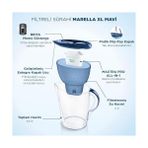 TeknoKapsül Xl 6x Maxtra All-In-1 Filtreli Su Arıtma Sürahisi (3.5 Lt)