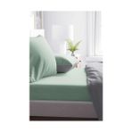 TeknoKapsül Yeşil Pamuklu Tek Kişilik Lastikli Çarşaf 100X200