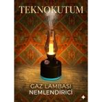 teknokutum Şarjlı Dekoratif Nostaljik Gaz Lambası Şeklinde Hava Nemlendirici - 02Y-Yeşil