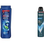 Teknollojia Clear Men Erkek Şampuan Sport Menthol Kepeğe Karşı Etkili 600 ml + Rexona Men Erkek Sprey Deodorant Xtra 72 Saat Kesintisiz Üstün Koruma 200 ml - Option-1