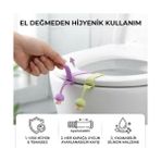 Teknollojia Klozet Kapağı Hijyen Aparatı – Eller Değmeden Tuvalet Kapağı Kaldırma – Silikon Esnek Yapı, Kolay Montaj, Hijyenik Kullanım, Ev ve Ofis Için Uygun (2 Adet) - 000-Siyah - Option-1
