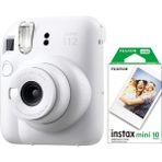 Teknollojia Mini 12 Beyaz Fotoğraf Makinesi ve 10'lu Mini Film - Açık Bej