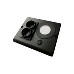 TEKNOLOJİ ELEKTRİK *tezgah Altı Priz 2'li - Siyah - 3 Watt Led Spot Ve Anahtarlı (BEYAZ IŞIK) 1309-165