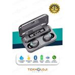 Teknoloji Gelsin Bluetooth Kulaklık Kulakiçi Powerbanklı Çift Mikrofonlu Dokunmatik Kablosuz Earbuds F9 Pro
