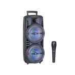 Teknoloji Gelsin Bluetooth Parti Hoparlörü, 8 İnç Çift Monitör Hoparlör, LED Işıklı, Mikrofonlu, 60cm, Aux/FM/USB Bağlantılı, 10x7x6 cm