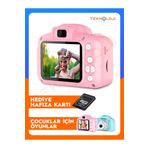 Teknoloji Gelsin Çocuk Kamerası Dijital Fotoğraf Makinesi Mini 1080p HD Kamera Hafıza Kart Hediyeli