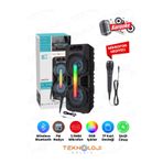 Teknoloji Gelsin GTS-1702 Taşınabilir Bluetooth Mikrofonlu RGB Işıklı 8X2 inç Hoparlör Fm Radyo Usb Tf kart