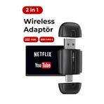 Teknoloji Gelsin Kablosuz CarPlay ve Android Auto Apple ve Android Uyumlu 2in1 Tak Çalıştır Multimedya Adaptör