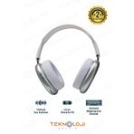 Teknoloji Gelsin Kablosuz Kulaklık Bluetooth 5.0 P9 Air Max Kulaküstü Kulaklık Mikrofonlu Extra Bass Beyaz