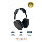 Teknoloji Gelsin Kablosuz Kulaklık Bluetooth 5.0 P9 Air Max Kulaküstü Kulaklık Mikrofonlu Extra Bass Kırmızı