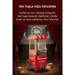 Teknoloji Gelsin Mısır Patlatma Makinesi Yeni Nesil Yağsız & Sağlıklı Retro Popcorn Ev-Ofis Şık Tasarım 40 cm