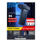 Teknoloji Gelsin Turbo Jet Fan 130.000 Rpm 2 Başlıklı Toz Üfleme Kurutma ve Süpürge Makine Temizleme Fan 52/Sn