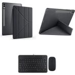 Teknoloji Samsung Galaxy Tab S9 Fe Plus X610 12.4 Inç Ile Uyumlu Standlı Kılıf ve Klavye Mouse 2 Li Set Siyah