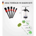 Teknolojik Garaj 3'LÜ SET ULTRA Basınçlı Oto Yıkama Pompası Köpük Yapıcı +5'li Fırça Seti+Şönil Araba Yıkama Fırçası