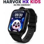 TeknolojiSA Hx Kids 4g Pro Çocuk Akıllı Saat Gps Takip Sos Kameralı Görüntülü Arama - Siyah