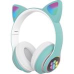 Teknolojivadim Peluş Motifli Bt Kulaklık ( LED Işıklı) - Yeşil