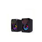 TEKNOMAĞAZAM Kablolu Ses Sistemi Hoparlör Rgb Işıklı Masaüstü Laptop Hoparlörü 1+1 Speaker