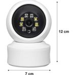 Teknomila 1080P 2.4Ghz + 5Ghz Wifi Kablosuz 360° Hareket Izleme Sesli Güvenlik Ip Kamera Mini Kamera