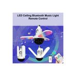 Teknomila Bluetooth Hoparlör Disko Topu Rgb Led Işıklı Renkli Işık Lamba 3 Kanatlı Kumandalı