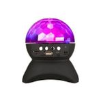 Teknomila LED Işıklı Disko Topu Şarjlı Bluetooth Hoparlör Tavan Işık Yansıtma - Siyah
