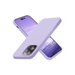 TEKNOMODA Apple Iphone 14 Pro Max Kılıf Içi Süet Korumalı Silikon Lila Renk ile uyumlu