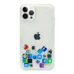 TEKNOMODA Apple Iphone 15 Pro Kılıf Düz (simsiz) Sulu iOs ikon Silikon (facebook) ile uyumlu