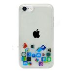 TEKNOMODA Apple Iphone Se 2020 Kılıf Düz (simsiz) Sulu Ios Ikon Silikon ile uyumlu