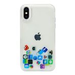 Teknomoda Apple Iphone Xs Max Kılıf Düz (simsiz) Sulu Ios Ikon Silikon