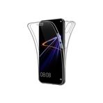 TEKNOMODA Huawei P20 Lite 360 Derece Kılıf Kristal Silikon Şeffaf Ön Arka ile uyumlu