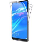 Teknomoda Huawei Y7 2019 360 Derece Kılıf Kristal Silikon Şeffaf Ön Arka