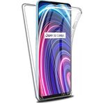 Teknomoda Oppo Realme C25Y Kılıf Şeffaf 360 Ön Arka Korumalı Silikon