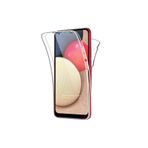 TEKNOMODA Samsung Galaxy A02s Kılıf 360 Şeffaf Ön Arka Korumalı Silikon Kmp ile uyumlu