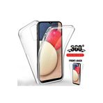 Teknomoda Samsung Galaxy A02s Kılıf 360 Şeffaf Ön Arka Korumalı Silikon