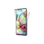 TEKNOMODA Samsung Galaxy A71 360 Kılıf Şeffaf Ön Arka Silikon ile uyumlu
