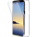 Teknomoda Samsung Galaxy Note 8 360 Derece Kılıf Şeffaf Silikon Ön Arka