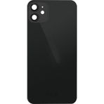 Teknonet Apple Uyumlu iPhone 11 Geniş Kamera Camlı Batarya Kapağı 001 siyah