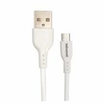 Teknonet Micro USB Şarj Kablosu 1 Metre – Dayanıklı, Hızlı Şarj & Veri Aktarımı – Beyaz, Android Telefonlar ve Daha Fazlası İçin Uyumlu